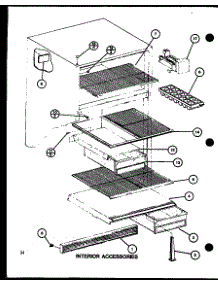 Interior Accessories (Tm20g / P76512-20W) parts for Amana Top-Mount Refrigerator TM18G-P76512-16W from AppliancePartsPros.com