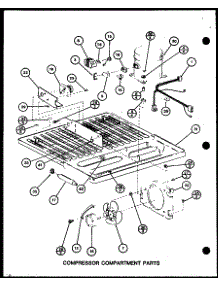 Compressor Compartment Parts (Tm16h / P7711001w) (Tm16h / P7711002w) (Tr16h / P7711003w) (Tr16h / P7711004w) (Tm16h1 / P7711027w) parts for Amana Top-Mount Refrigerator TM18H-P7711006W from AppliancePartsPros.com
