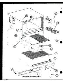 Interior Accessories (Tm18h / P7711032w) parts for Amana Top-Mount Refrigerator TM18H-P7711032W from AppliancePartsPros.com