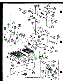 Rear Components (Tmi20sph / P7711030w) (Trg20sph / P7711038w) (Trg20sph / P7711039w) (Tmi20h / P7711031w) parts for Amana Top-Mount Refrigerator TM18H-P7711032W from AppliancePartsPros.com