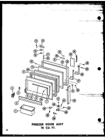 Freezer Door Assy 16 Cu. Ft. (T16j / P60178-1W) (T16j-C / P60178-1Wc) (T16j-A / P60178-1Wa) (Tr16j / P60178-2W) (Tr16j-C / P60178-2Wc) (Tr16j-Ag / P60178-2Wg) (Tr16j-A / P60178-2Wa) (Et16j / P60178-7W) parts for Amana Top-Mount Refrigerator TM18J-A-P60178-3WA from AppliancePartsPros.com