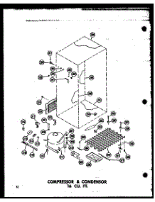 Compressor & Condensor 16 Cu. Ft. (T16j / P60236-9W) (T16j-C / P60236-9Wc) (T16j-Ag / P60236-9Wg) (T16j-A / P60236-9Wa) (Tr16j-C / P60236-10Wc) (Tr16j-A / P60236-10Wa) (Tr16j / P60236-10W) (Tr16j-Ag / P60236-10Wg) (Et16j-C / P60236-15Wc) (Et16j-A / P60236-15Wa) (Et16j / P60236 parts for Amana Top-Mount Refrigerator TM18J-P60236-11W from AppliancePartsPros.com