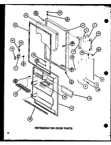 Refrigerator Door Parts (Tm20j / P7739008w) (Tr20j / P7739009w) parts for Amana Top-Mount Refrigerator TM18J-P7739003W from AppliancePartsPros.com