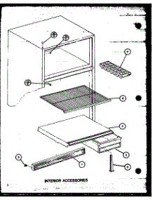 Interior Accessories parts for Amana Top-Mount Refrigerator TM18J2-P7791148W from AppliancePartsPros.com