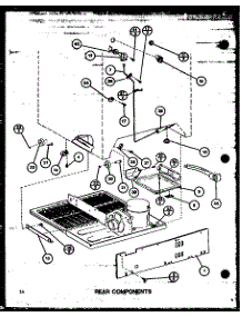 Rear Components parts for Amana Top-Mount Refrigerator TM18J2-P7791148W from AppliancePartsPros.com