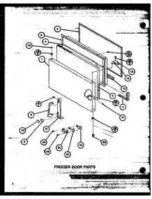 Freezer Door Parts parts for Amana Top-Mount Refrigerator TM18J2-P7859215W from AppliancePartsPros.com