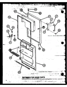Refrigerator Door Parts parts for Amana Top-Mount Refrigerator TM18J2-P7859215W from AppliancePartsPros.com