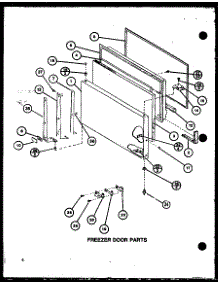 Freezer Door Parts (Tm16k1 / P7791108w) (Tm16k1 / P7791109w) (Tm16k / P7791110w) (Tm16k / P7791111w) (Tmi16k / P7791112w) (Tmi16k / P7791113w) parts for Amana Top-Mount Refrigerator TM18K-P7791114W from AppliancePartsPros.com