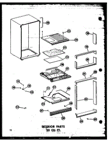 Interior Parts 20 Cu. Ft. (Tr20n-C / P60236-32Wc) (Tr20n-A / P60236-32Wa) (Tr20n / P60236-32W) (Tr20n-Ag / P60236-32Wg) (Tr20n / P60236-46W) (Tr20n-C / P60236-46Wc) (Tr20n-Ag / P60236-46Wg) (Tr20n-A / P60236-46Wa) (Td20n / P60236-33W) (Td20n-C / P60236-33Wc) (Td20n-Ag / P60236 parts for Amana Top-Mount Refrigerator TM18N-C-P60236-29WC from AppliancePartsPros.com