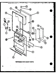 Refrigerator Door Parts (Tm20n / P1102105w) (Tm20n / P1102106w) parts for Amana Top-Mount Refrigerator TM18N-P1102103W from AppliancePartsPros.com