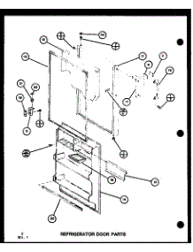 Refrigerator Door Parts (Tm16g / P76512-17W) (Tm16g / P76512-18W) (Tm16spg / P76512-21W) (Tm16g1 / P76512-28W) parts for Amana Top-Mount Refrigerator TM18SPG-P76512-13W from AppliancePartsPros.com