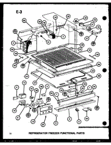 Refrigerator Freezer Functional Parts (Tm18spg / P76512-1W) (Tm18spg / P76512-2W) (Tm18g / P76512-3W) (Tr18g / P76512-4W) (Tc18g / P76512-5W) parts for Amana Top-Mount Refrigerator TM18SPG-P76512-1W from AppliancePartsPros.com