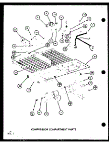 Compressor Compartment Parts (Tm18spg / P76512-13W) (Tm18spg / P76512-14W) (Tm18g / P76512-15W) (Tm18g / P76512-16W) (Tm18spg / P76512-22W) (Tm18spg / P76512-23W) parts for Amana Top-Mount Refrigerator TM18SPG-P76512-22W from AppliancePartsPros.com