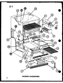 Interior Accessories (Tr18g / P76512-4W) (Tc18g / P76512-5W) parts for Amana Top-Mount Refrigerator TM18SPG-P76512-2W from AppliancePartsPros.com