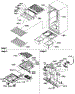 Interior Cabinet / Drain Block And Control Assembly