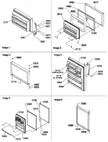 Door Assemblies And Handles parts for Amana Top-Mount Refrigerator TM18V2L-P1318002WL from AppliancePartsPros.com