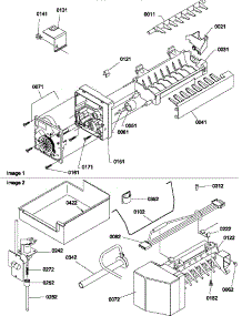 Ice Maker Assembly Parts parts for Amana Top-Mount Refrigerator TM18V2L-P1318002WL from AppliancePartsPros.com