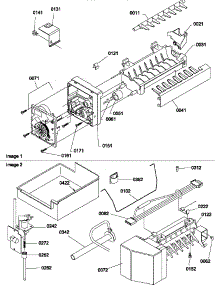 Ice Maker Assemblies And Parts parts for Amana Top-Mount Refrigerator TM18VW-P1305902WW from AppliancePartsPros.com