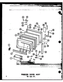 Freezer Door Assy 16 Cu. Ft. (T16w / P60303-6W) (T16w-C / P60303-6Wc) (T16w-Ag / P60303-6Wg) (T16w-A / P60303-6Wa) (T16w-C / P60303-8Wc) (T16w-A / P60303-8Wa) (T16w / P60303-8W) (T16w-Ag / P60303-8Wg) (Tr16w-C / P60303-7Wc) (Tr16w-A / P60303-7Wa) (Tr16w / P60303-7W) (Tr16w-Ag parts for Amana Top-Mount Refrigerator TM18W-AG-P60303-10WG from AppliancePartsPros.com