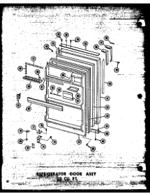 Refrigerator Door Assy 20 Cu. Ft. (Tr20w / P60303-37W) (Tr20w-C / P60303-37Wc) (Tr20w-Ag / P60303-37Wg) (Tr20w-A / P60303-37Wa) (Td20w / P60303-38W) (Td20w-Ag / P60303-38Wg) (Td20w-C / P60303-38Wc) (Td20w-A / P60303-38Wa) parts for Amana Top-Mount Refrigerator TM18W-C-P60303-40WC from AppliancePartsPros.com