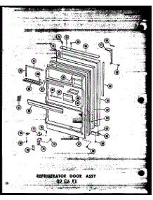 Refrigerator Door Assy 20 Cu. Ft. (Td20w-A / P60303-62Wa) (Td20w-C / P60303-62Wc) (Td20w-Ag / P60303-62Wg) (Td20w / P60303-62W) parts for Amana Top-Mount Refrigerator TM18W-P60303-57W from AppliancePartsPros.com