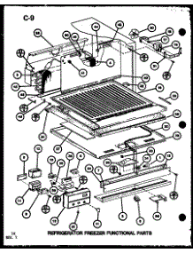 Refrigerator Freezer Functional Parts (Tc20g / P75535-15W) (Tr20g / P75535-16W) (Tm20g / P75535-17W) (Tc20c / P76512-11W) parts for Amana Top-Mount Refrigerator TM20G-P75535-17W from AppliancePartsPros.com