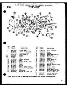 8 Cube Compact Ice Maker (Ic-3 / P76213-1W) parts for Amana Top-Mount Refrigerator TM20G-P75535-4W from AppliancePartsPros.com
