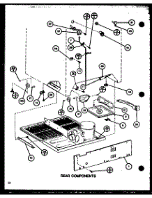 Rear Components (Tm16k1 / P7791108w) (Tm16k1 / P7791109w) (Tm16k / P7791110w) (Tm16k / P7791111w) (Tmi16k / P7791112w) (Tmi16k / P7791113w) parts for Amana Top-Mount Refrigerator TM20K-P7791118W from AppliancePartsPros.com