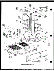 Rear Components (Tm20m / P7859216w) (Tm20m / P7859217w) parts for Amana Top-Mount Refrigerator TM20M-P7859216W from AppliancePartsPros.com