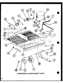 Compressor Compartment Parts (Tm18m / P7859212w) (Tm18m / P7859213w) parts for Amana Top-Mount Refrigerator TM20M-P7859217W from AppliancePartsPros.com