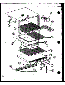 Interior Accessories (Tm20n / P1102105w) (Tm20n / P1102106w) parts for Amana Top-Mount Refrigerator TM20N-P1102105W from AppliancePartsPros.com