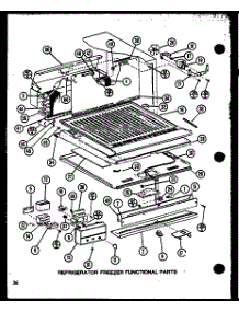 Refrigerator Freezer Functional Parts (Tm20n / P1102105w) (Tm20n / P1102106w) parts for Amana Top-Mount Refrigerator TM20N-P1102106W from AppliancePartsPros.com