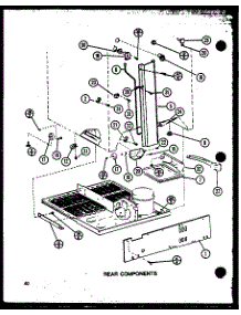 Rear Components (Tm20n / P1102105w) (Tm20n / P1102106w) parts for Amana Top-Mount Refrigerator TM20N-P1102106W from AppliancePartsPros.com
