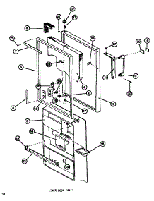 Lower Door parts for Amana Top-Mount Refrigerator TM516F1-P7705205W from AppliancePartsPros.com