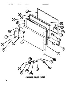 Freezer Door parts for Amana Top-Mount Refrigerator TM516G1-P7655601W from AppliancePartsPros.com