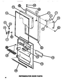 Refrigerator Door parts for Amana Top-Mount Refrigerator TM516G1-P7655601W from AppliancePartsPros.com