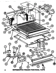 Functional Parts (Ref / Frz) parts for Amana Top-Mount Refrigerator TM516G1-P7655601W from AppliancePartsPros.com