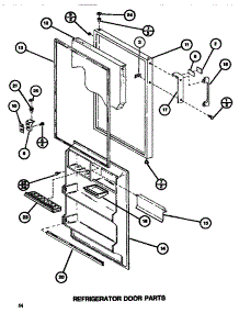 Refrigerator Door parts for Amana Top-Mount Refrigerator TM516H1-P7655609W from AppliancePartsPros.com