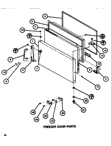 Freezer Door parts for Amana Top-Mount Refrigerator TM516H1-P7655613W from AppliancePartsPros.com