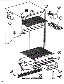 Interior Accessories parts for Amana Top-Mount Refrigerator TM516H1-P7655613W from AppliancePartsPros.com