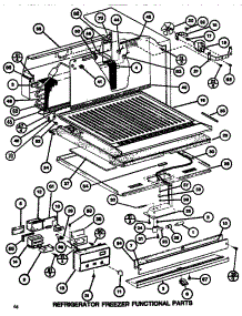 Functional Parts (Ref / Frz) parts for Amana Top-Mount Refrigerator TM516H1-P7655613W from AppliancePartsPros.com