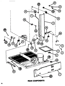 Rear Components parts for Amana Top-Mount Refrigerator TM516H1-P7655613W from AppliancePartsPros.com