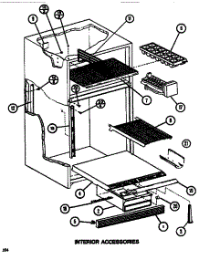 Interior Accessories parts for Amana Top-Mount Refrigerator TM516K1-P7816001W from AppliancePartsPros.com