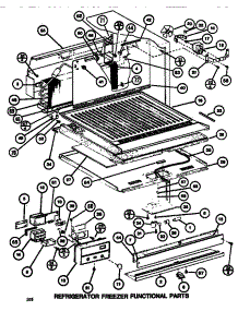 Functional Parts (Ref / Frz) parts for Amana Top-Mount Refrigerator TM516K1-P7816001W from AppliancePartsPros.com