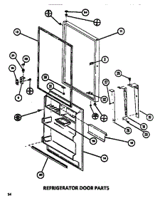 Refrigerator Door parts for Amana Top-Mount Refrigerator TM516M1-P7816005W from AppliancePartsPros.com