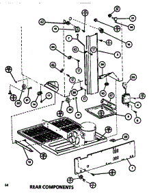 Rear Components parts for Amana Top-Mount Refrigerator TM516M1-P7816005W from AppliancePartsPros.com