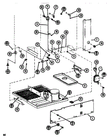 Rear Components parts for Amana Top-Mount Refrigerator TM516N1-P1109804W from AppliancePartsPros.com