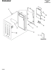 Control Panel Parts parts for Estate Microwave/Hood Combo TMH14XMT0 from AppliancePartsPros.com