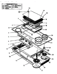 Tmh45p01 (Tmh45p01) parts for Thermador Electric Cooktop TMH45P01 from AppliancePartsPros.com