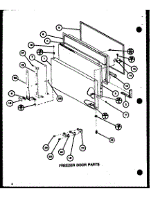 Freezer Door Parts (Tmi16k / P7803231w) (Tmi16k / P7803232w) parts for Amana Top-Mount Refrigerator TMI16K-P7803231W from AppliancePartsPros.com